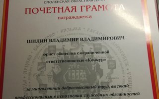 фотография работы юриста Владимира Владимировича Шилина