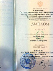 Преподаватель английского языка Елена Владимировна Морозова