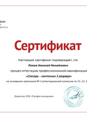 Грузчик, сантехник Николай Михайлович Ражев