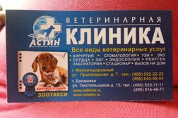Ветеринарная клиника Астин, с рейтингом 3.3 - находится по адресу Московская область, Балашиха, микрорайон Железнодорожный, Пролетарская улица, 7 