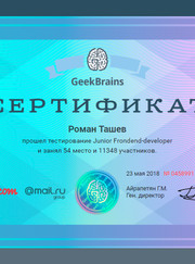 Веб-разработчик, мастер по настройке и ремонту компьютеров Роман Т.