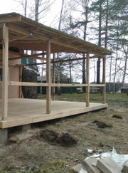 Благоустройство территории, каменщик Владимир Владимирович Ермолов