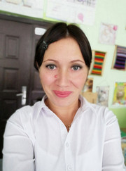 Вязальщица, художник Наталья Глебова